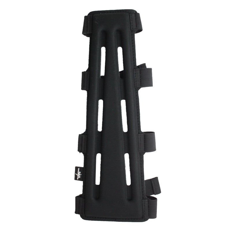 SAS 11.5" Black Extra Long Archery Armguard with 4-Strap Buckles - Image 1